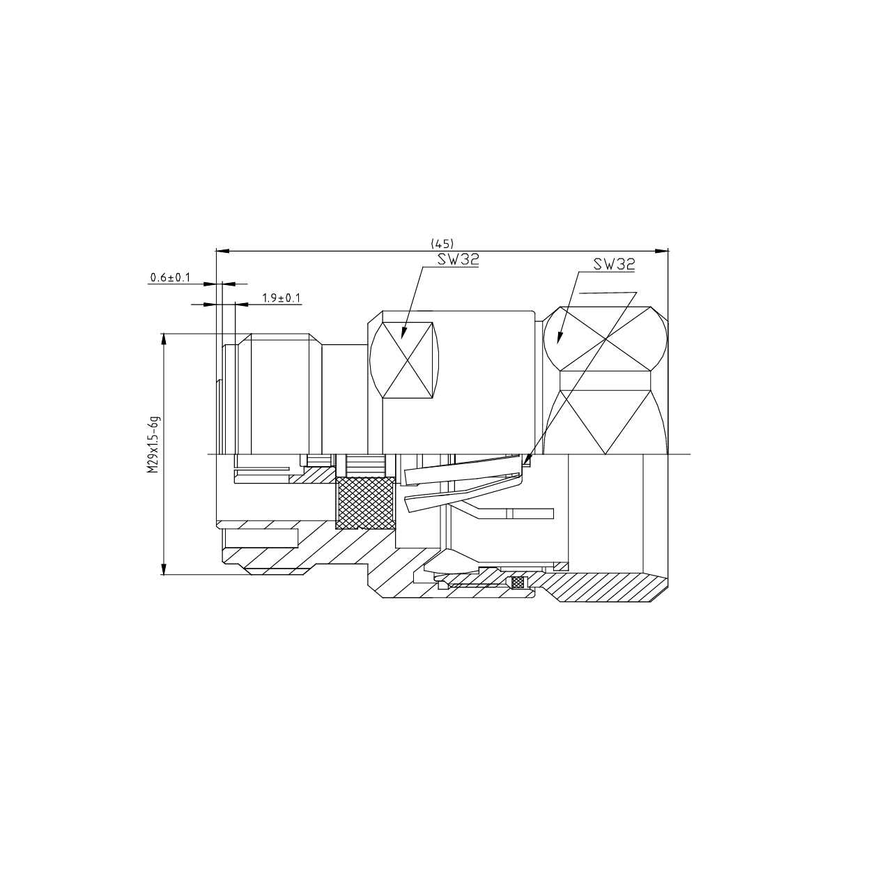 Conector de abrazadera hembra DIN - Imagen 3